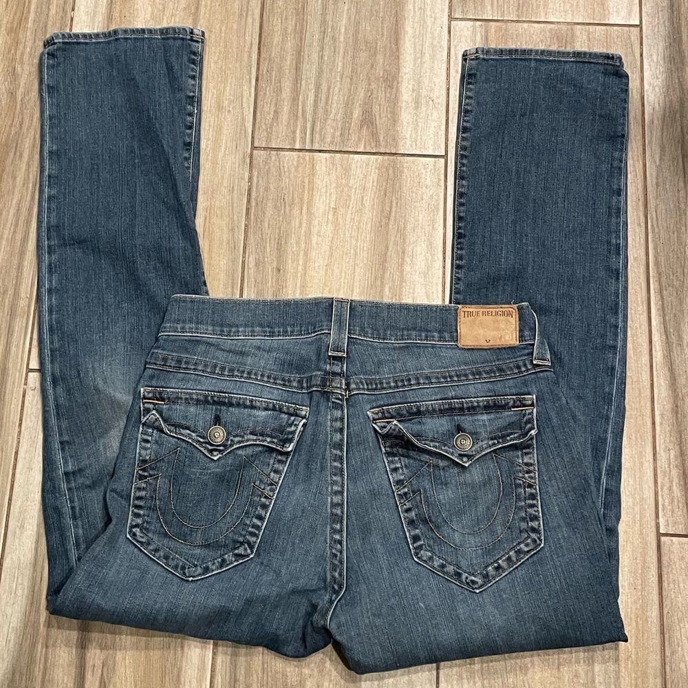 True Religion mens Ricky Straight jeans